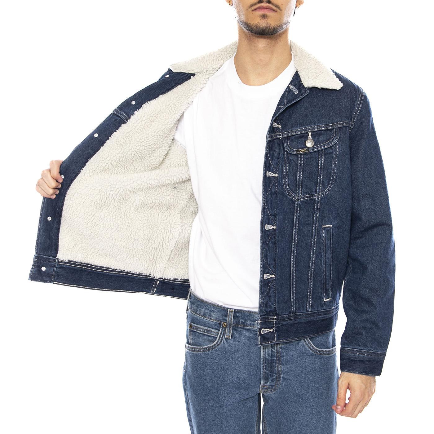 Sherpa Jacket Save It - Giacca Uomo Denim Jeans Blu 112370428 . LEE 