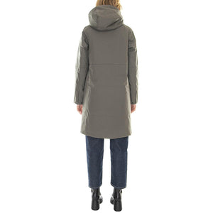 W´s Jacket Elvira Castor Green Smart Cotton Blend - Giacca con Cappuccio Donna Verde 330735-086  ELVINE 