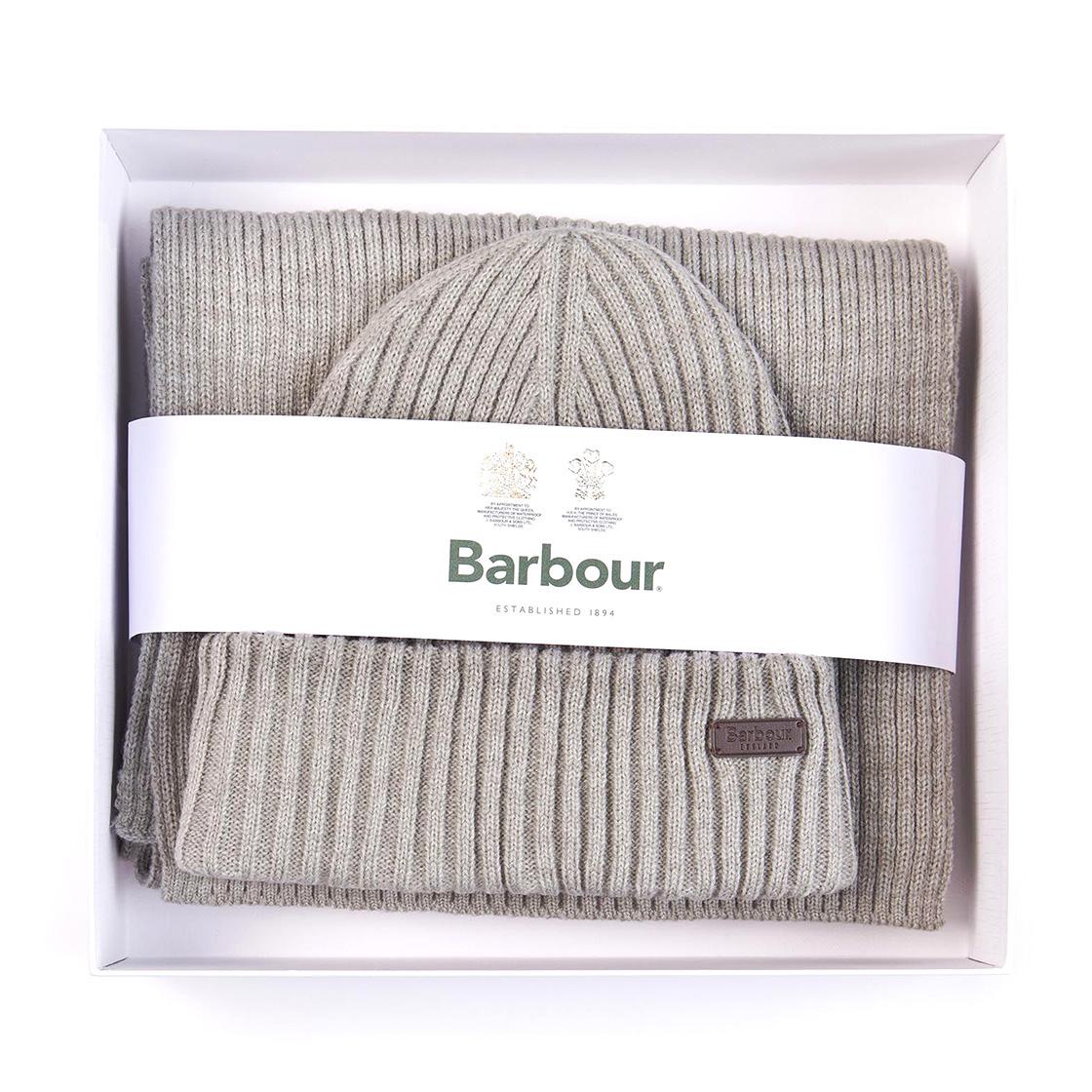 Crimdon Beanie Scarf Gift Set Grey - Set Cappellino a Cuffia e Sciarpa Grigio 222MMGS0019-GY31  BARBOUR 