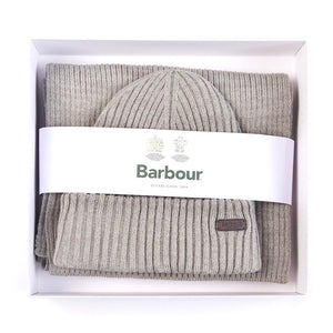 Crimdon Beanie Scarf Gift Set Grey - Set Cappellino a Cuffia e Sciarpa Grigio 222MMGS0019-GY31  BARBOUR 