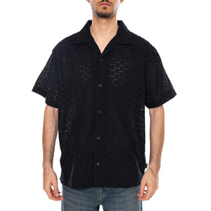 SS RESORT SHIRT DARK NAVY - Camicia Maniche Corte Uomo Blu 112378062 BL WRANGLER 