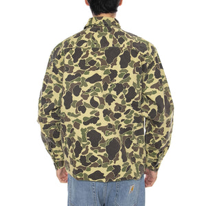 L/S Duck Shirt Camo Duck, Green - Camicia Uomo Multicolore I033769.2EQ06 . CARHARTT WIP 