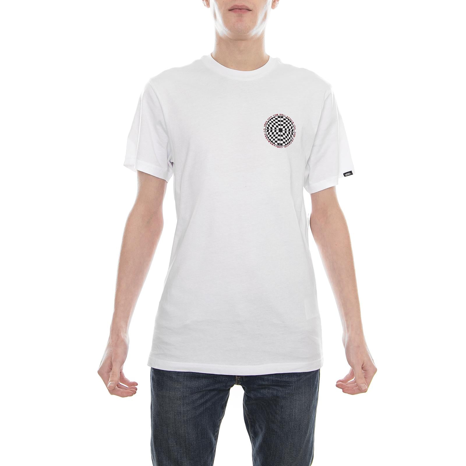 MN CHECKERED SS White VA3H6JWHT  VANS 