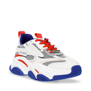 Possession Blue / White - Scarpe Stringate Profilo Basso Donna Blu / Bianche SMPPOSSESSION-BLU  STEVE MADDEN 