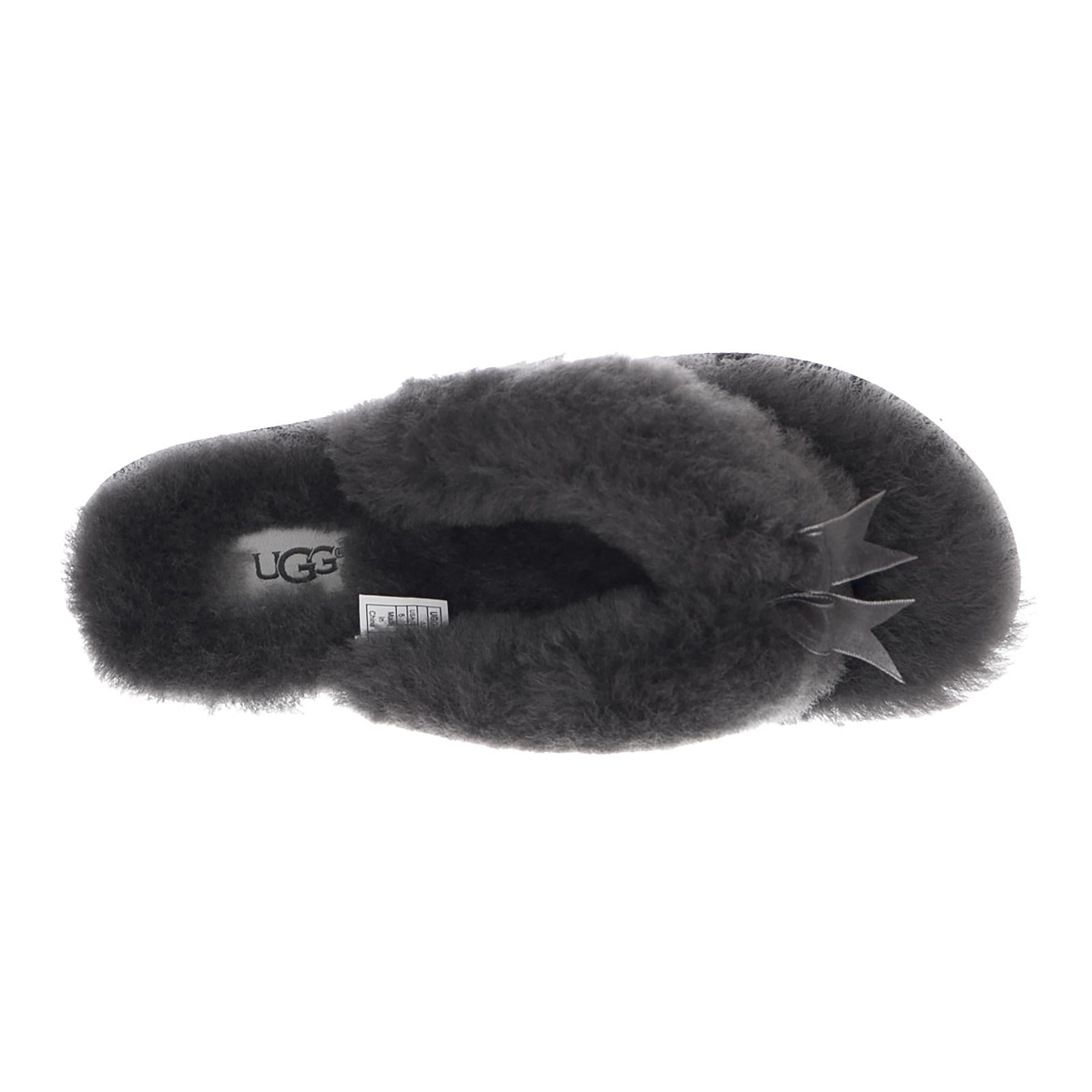 FLUFF FLIP FLOP II GREY WOMEN UGSFFFGY1003492W  UGG 