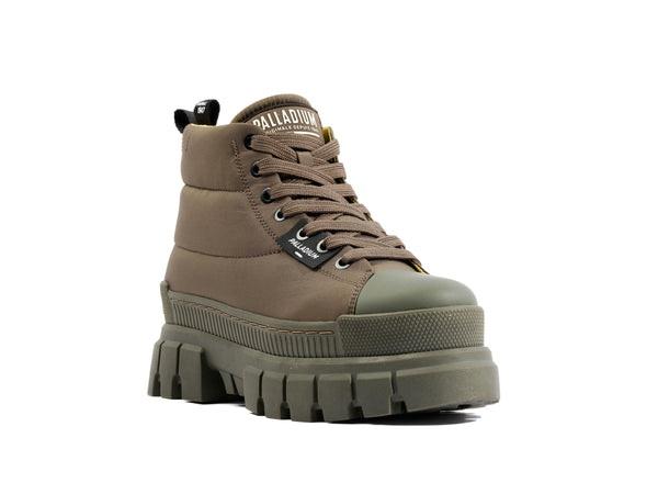 Revolt Boot Overcush Olive Night - Scarpe Stringate Profilo Alto Donna Verdi PAS98863-325-M  PALLADIUM 