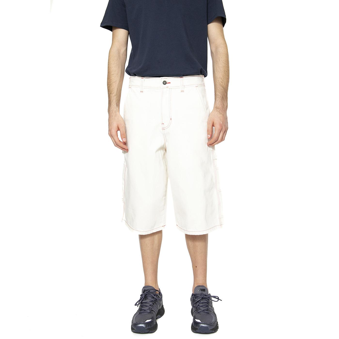 Loose Denim Painter Short Egret - Bermuda Denim Jeans Uomo Bianchi DK0A4ZASC481  DICKIES 