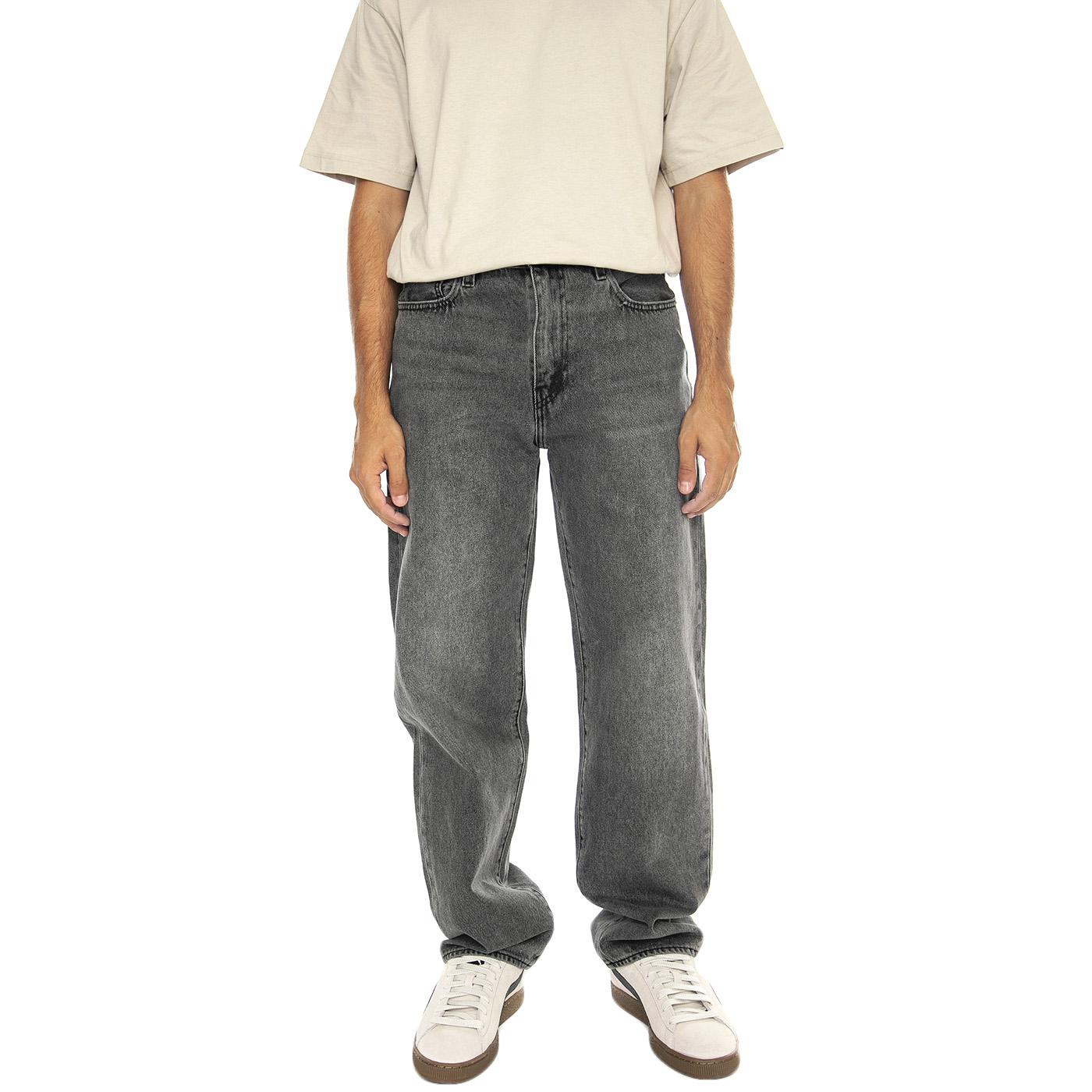 568 Loose Straight Block Party T2 Black - Pantaloni Uomo Grigi 29037-0052  LEVIS 