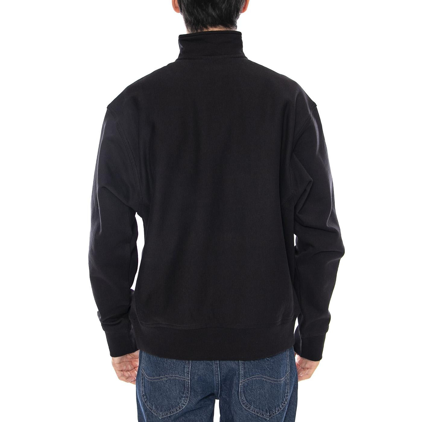Half Zip American Script Sweat Black - Felpa Collo Alto con Zip Nera I027014.89XX  CARHARTT WIP 