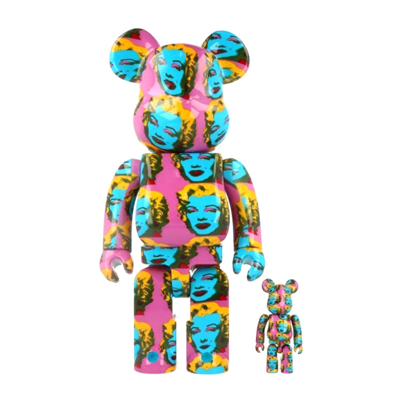 BE@RBRICK Andy Warhol Marilyn Monroe #2 100% & 400% - Toy Medicom Multicolore ANDYM  MEDICOM TOY 
