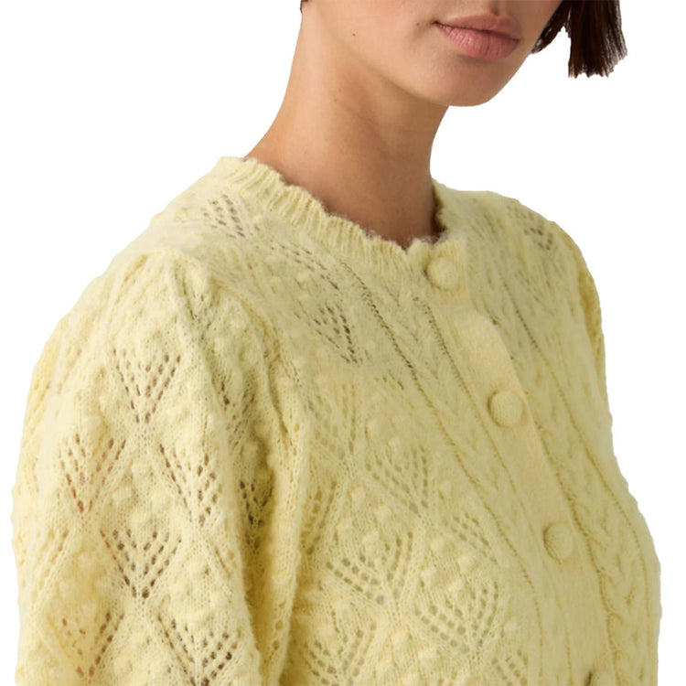 PAULINE CARDIGAN FRENCH VANILLA - Cardigan Donna Giallo 005A8 0002 LEVIS 