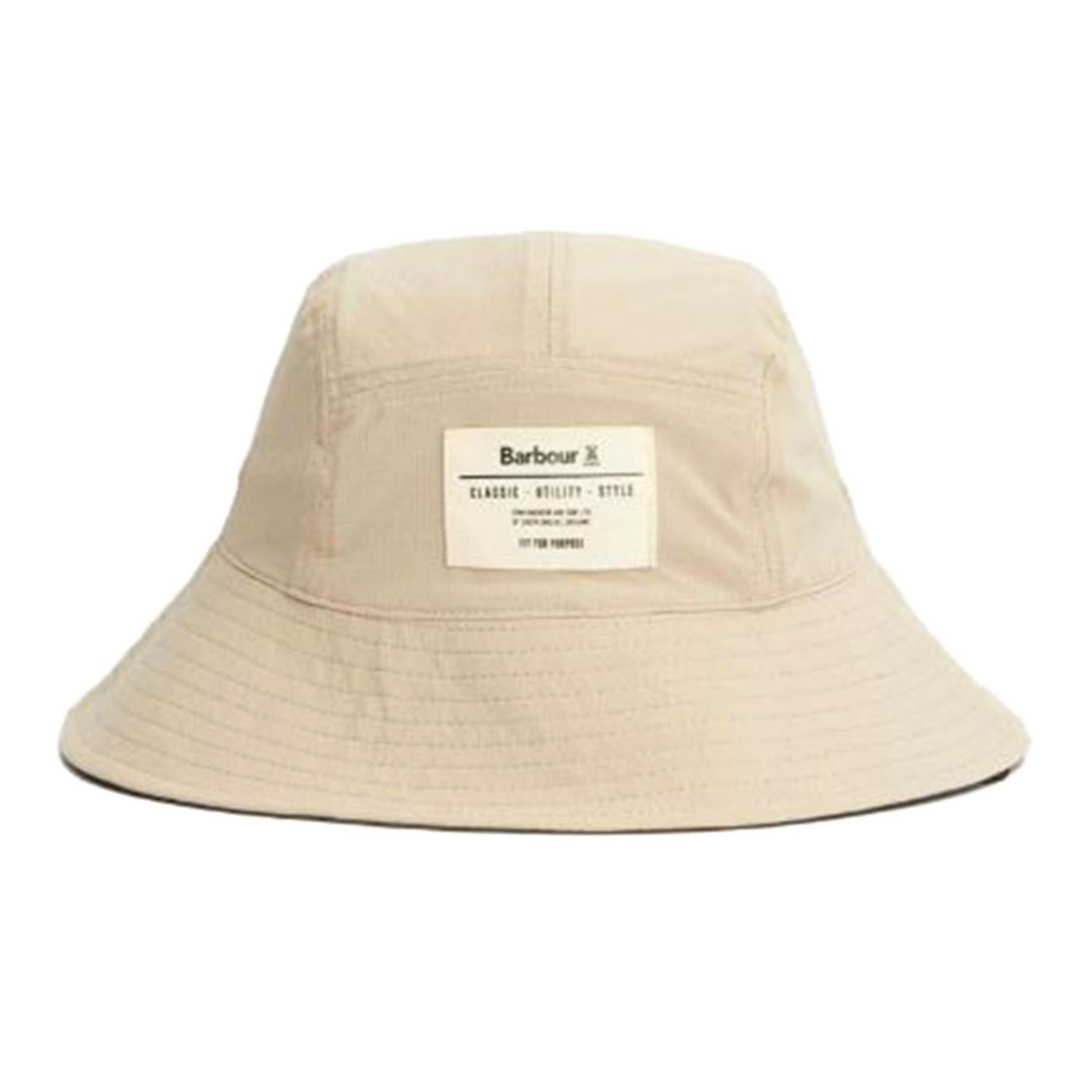 Bidlam Showerproof Reversible Bucket Hat Concrete / Olive - Cappello da Pescatore Grigio / Multicolore MHA0898-CONCRETE/OLIVE  BARBOUR 