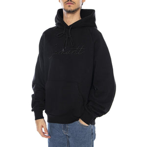 Hooded Ray Sweat Black - Felpa con Cappuccio Uomo Nera I035640.89XX . CARHARTT WIP 