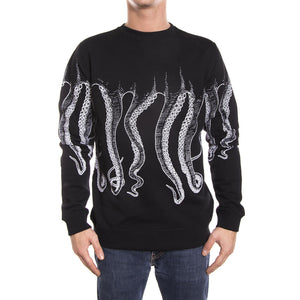 WHITE OCTOPUS OUTLINE CREWNECK BLACK ESTERNO 76227_4  OCTOPUS 