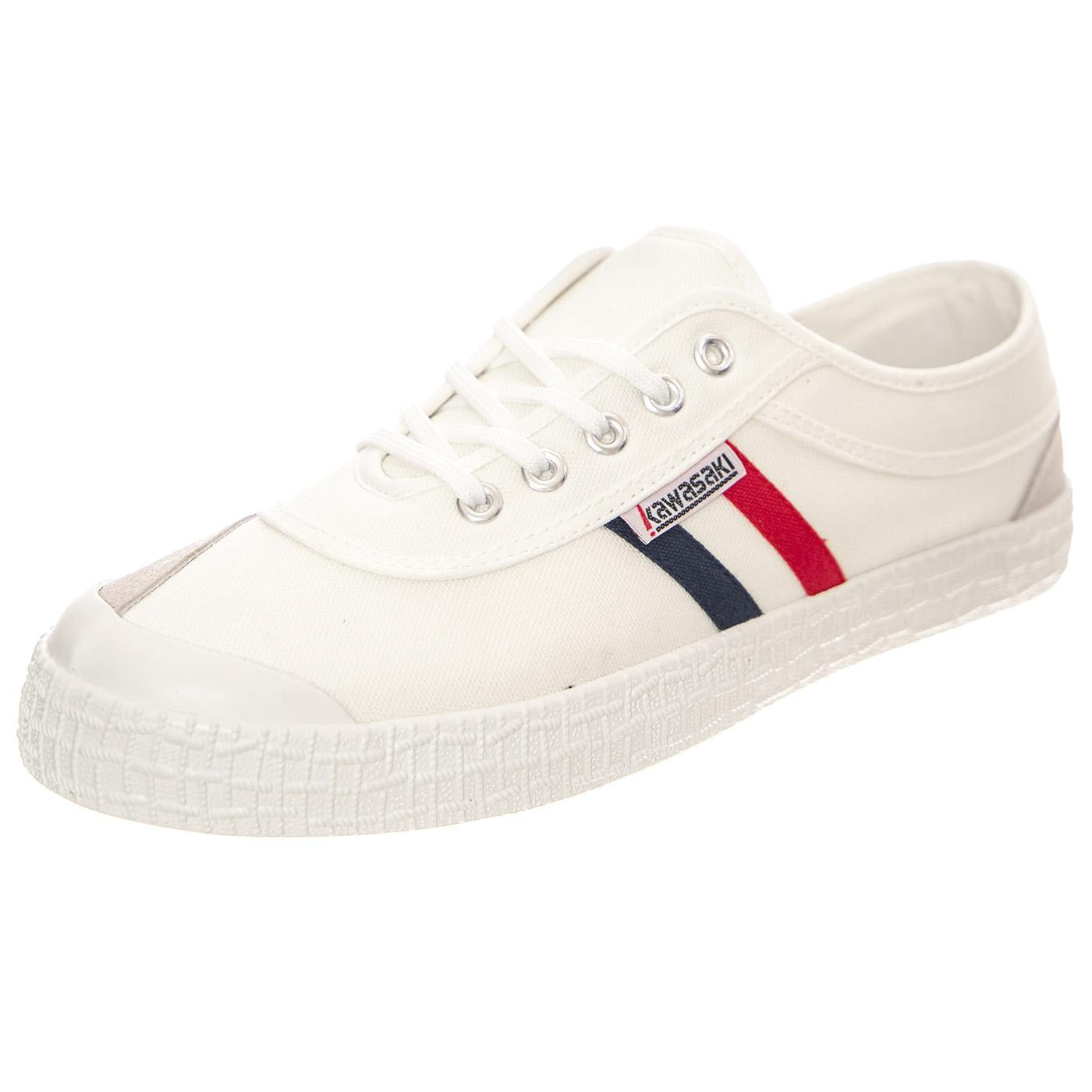 Retro 2.0 White Shoes - Scarpe Stringate Profilo Basso Uomo / Donna Bianche KWS232424-1002  KAWASAKI 