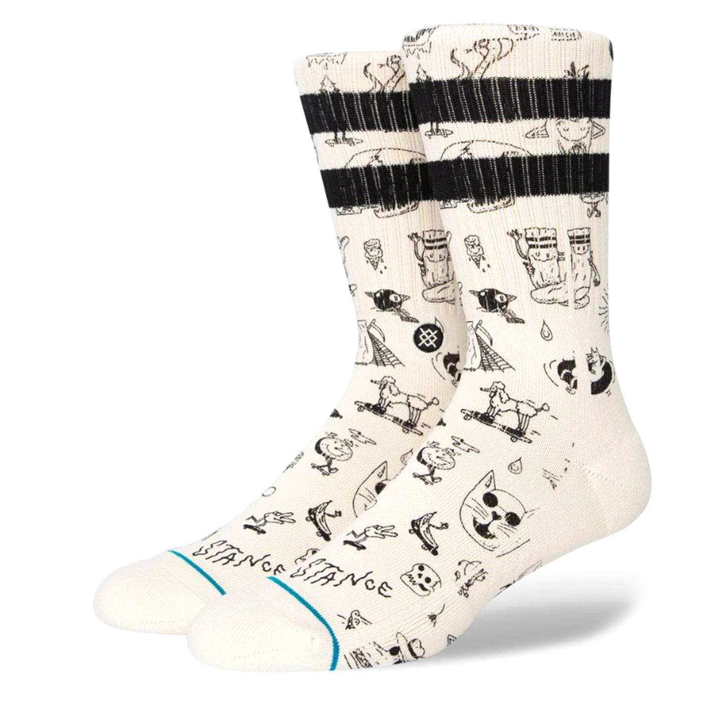 Tagged Off White Multicolored Socks - Calzini Bianchi / Multicolore A556D22TAG  STANCE 