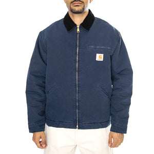 OG Detroit Jacket Air Force Blue / Black aged canvas - Giacca Uomo Blu I027358.2IB3K  CARHARTT WIP 
