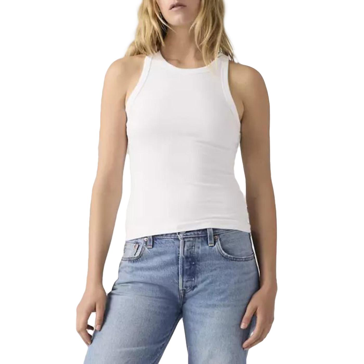 LSE_DREAMY TANK PARIS BRIGHT WHITE GRAPH - Canotta Donna Bianca 003YG-0000 WHT LEVIS 