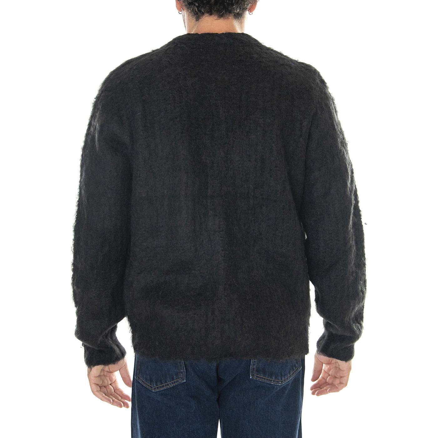 M' Patron Cardigan Black - Cardigan Uomo Nero 151010025-BLK  OBEY 