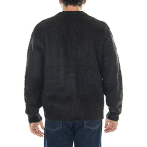 M' Patron Cardigan Black - Cardigan Uomo Nero 151010025-BLK  OBEY 