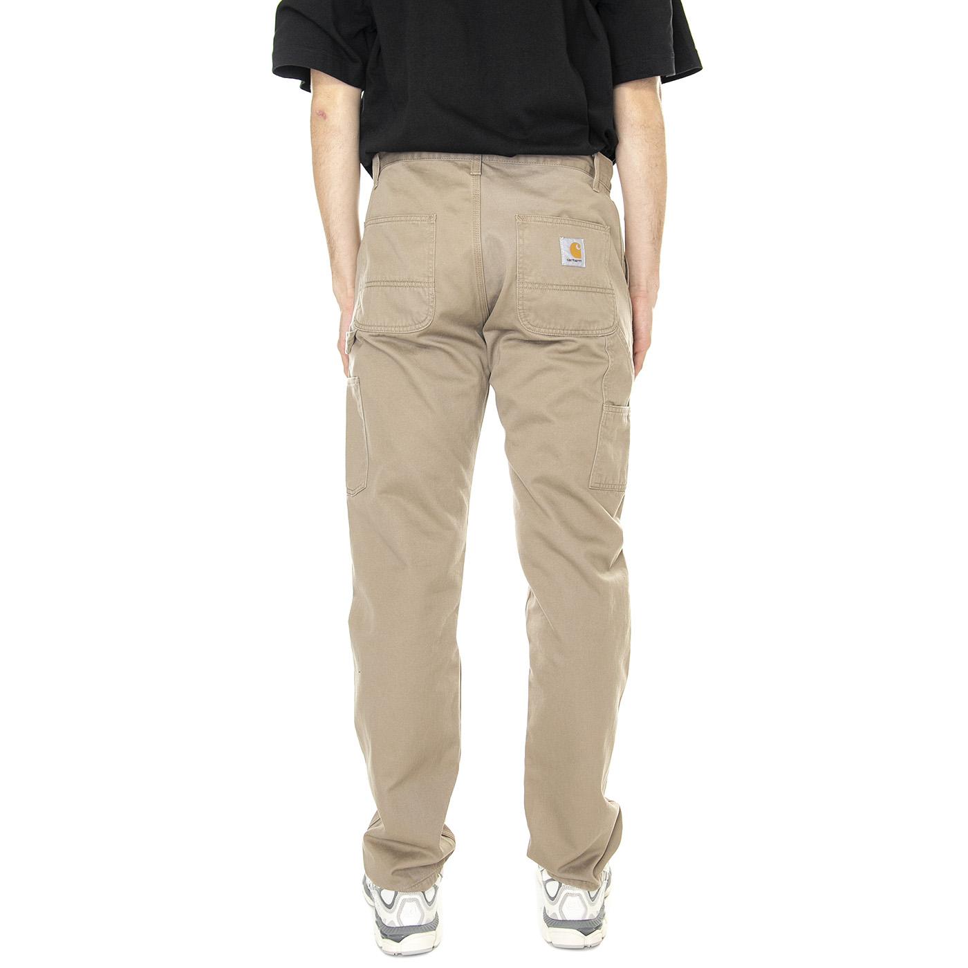 M' Ruck Single Knee Pant Leather Stone Washed - Pantaloni Uomo Beige I024891-8Y06  CARHARTT WIP 
