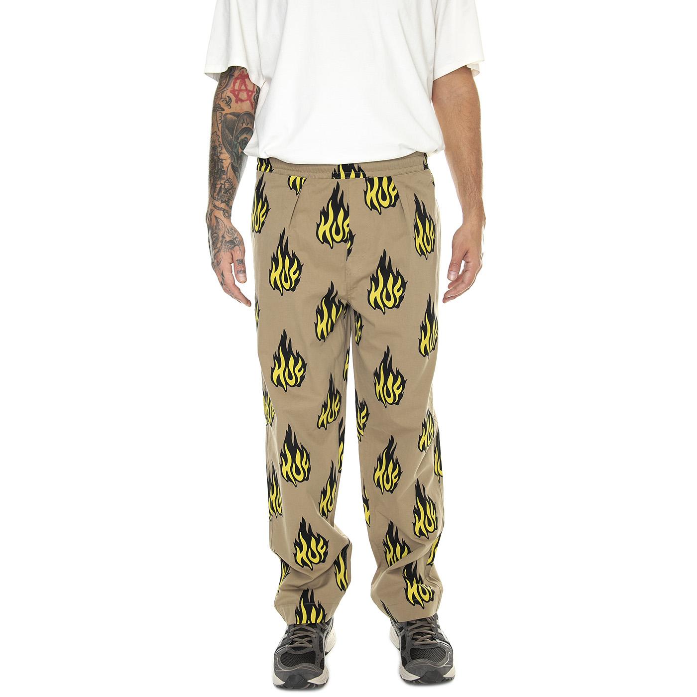Flamin Easy Pant Oatmeal - Pantaloni Uomo Multicolore PT00300-OATML  HUF 