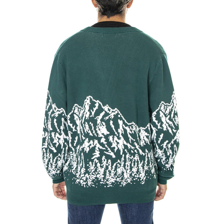 Go Randy Mountain Cardigan Evermore Green - Cardigan Uomo Verde M2BR15Z2YL1-F9JN  GUESS ORIGINALS 