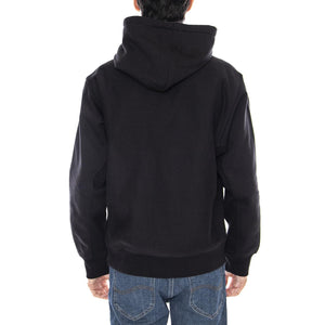 Hooded American Script Sweat Black - Felpa con Cappuccio Uomo Nera I028279.89XX . CARHARTT WIP 