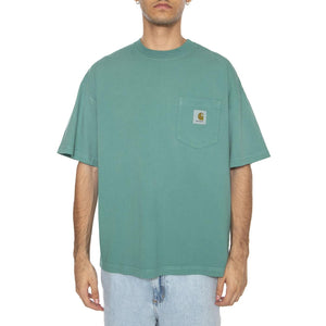 S/S Hudson Pocket T-Shirt Saguaro - Maglietta Girocollo Uomo Verde I035140.2ZU5F . CARHARTT WIP 