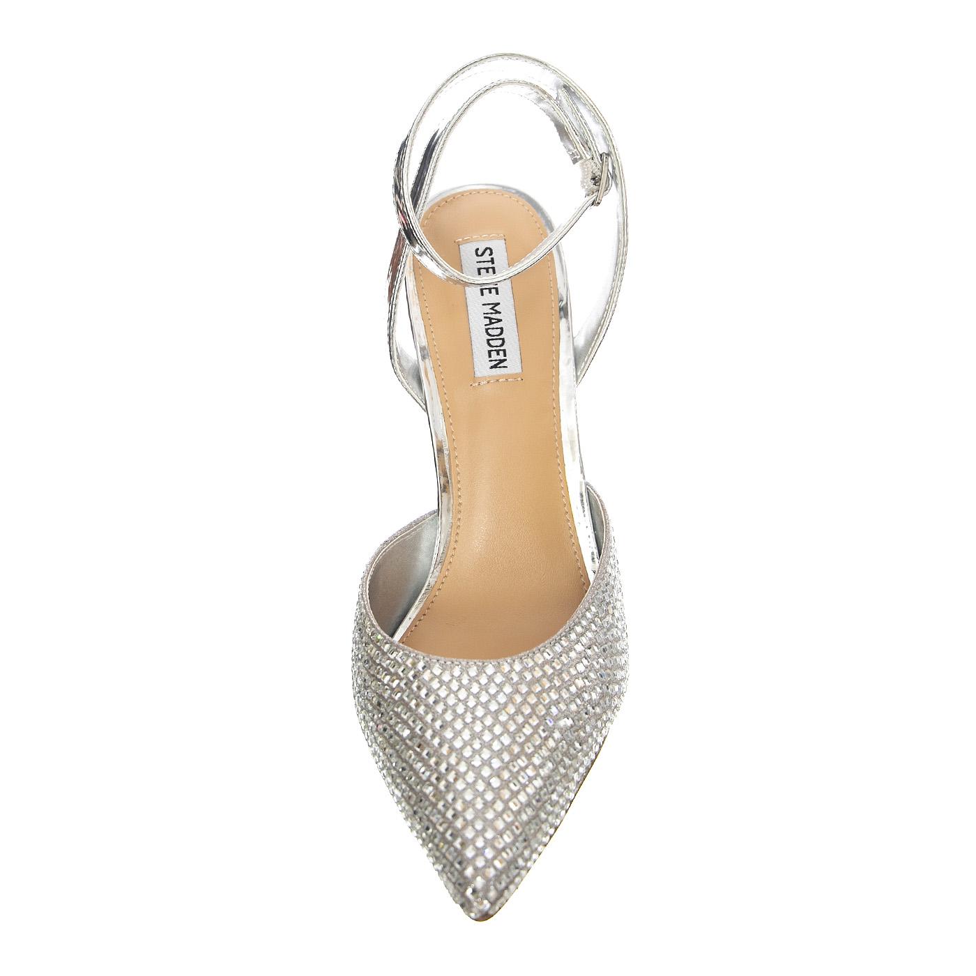 Alessi-R Rhinestone - Scarpe Décolleté Donna Argento SMSALESSI-R-RHI  STEVE MADDEN 
