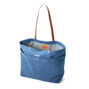 Women's Heritage Tote All Indigo Mid Wash Med Indigo - Borsa Denim Jeans Blu D7959-0002  LEVIS 