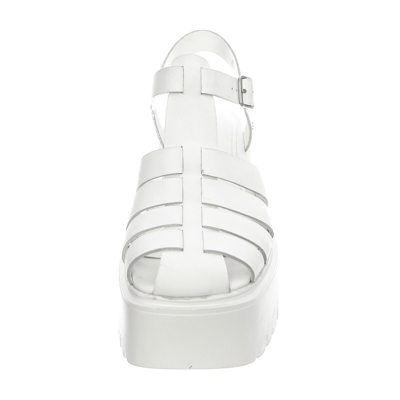 Eternity White Leather - Sandali Donna Bianchi WSSETERNITY-WHI  WINDSOR SMITH 
