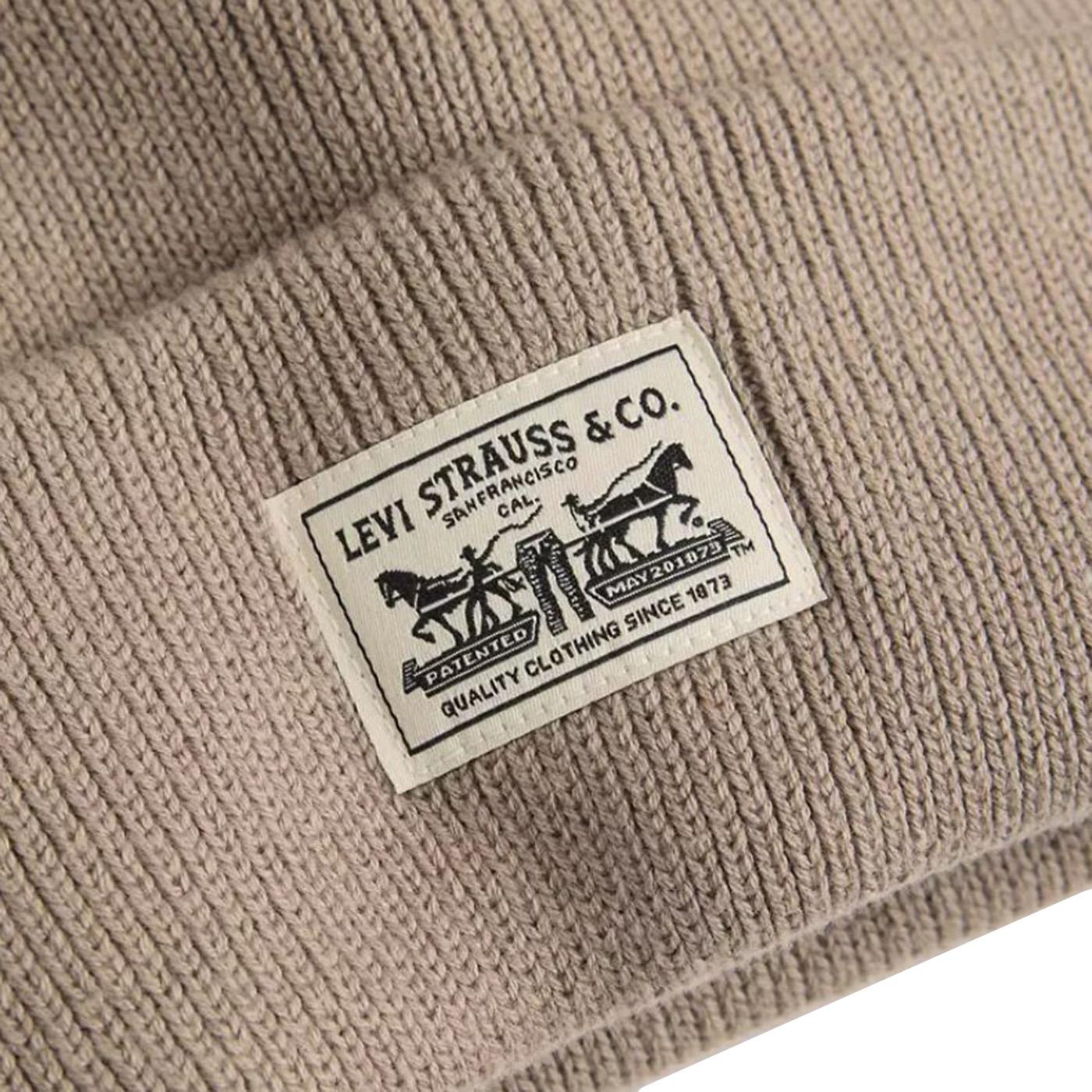 Autunno / Inverno - Backpatch Beanir Fungi Neutral - Berretto Beige 000J4-0013 . LEVIS 