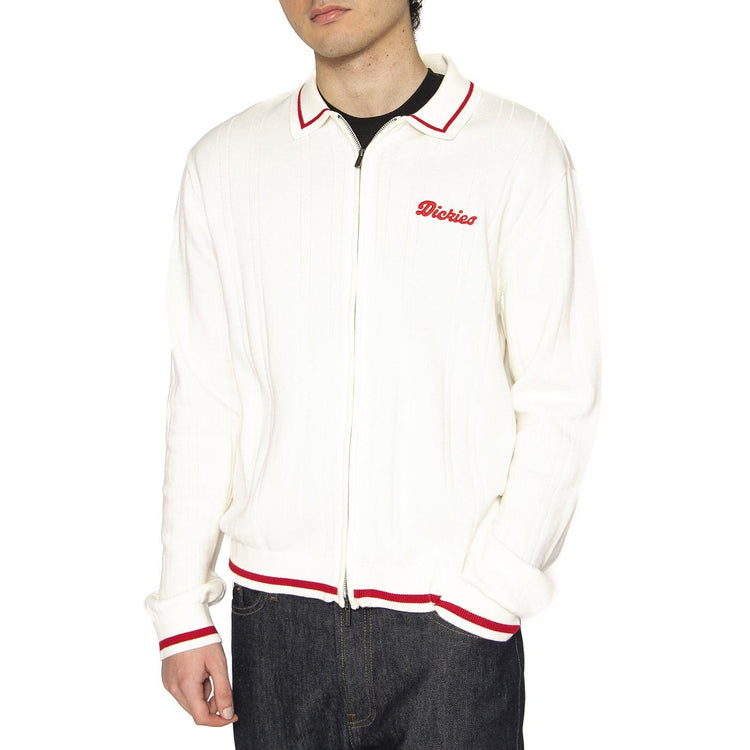Lewistown FZ Cardigan Egret - Cardigan Uomo Bianco DK0A4Z79C481  DICKIES 