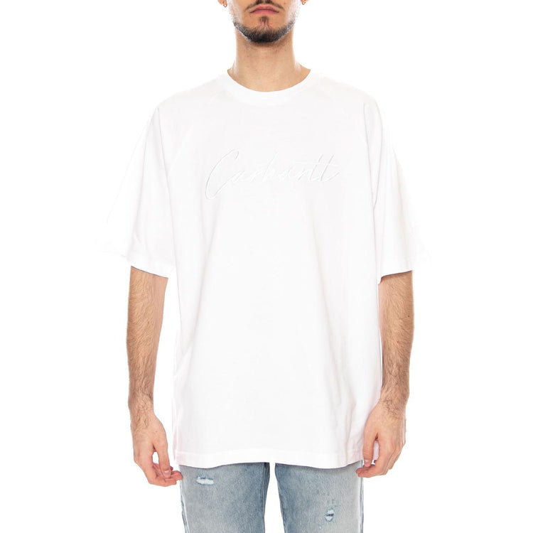 S/S Ray T-Shirt White - Maglietta Girocollo Uomo Bianca I035306.02XX . CARHARTT WIP 