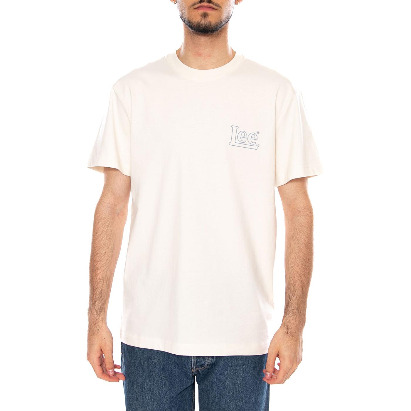 DAILY DOSE TEE NATURAL - Maglietta Girocollo Uomo Bianca 112376393 WHT LEE 