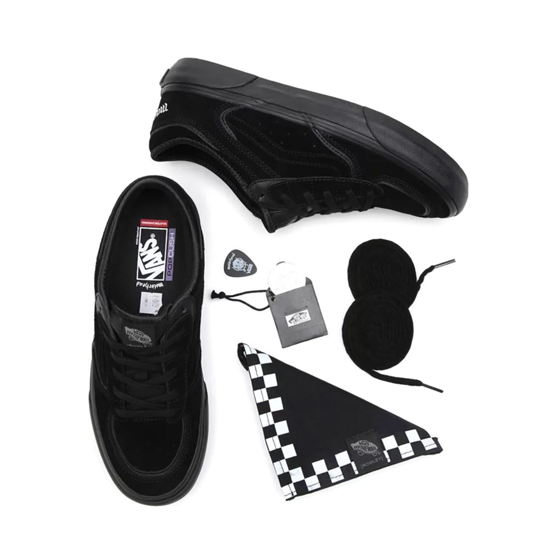Vans x Motorhead Rowley Moto Black - Scarpe Stringate Profilo Basso Uomo Nere VN0005V7BKA1  VANS 