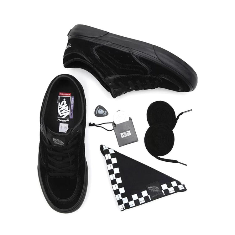 Vans x Motorhead Rowley Moto Black - Scarpe Stringate Profilo Basso Uomo Nere VN0005V7BKA1  VANS 