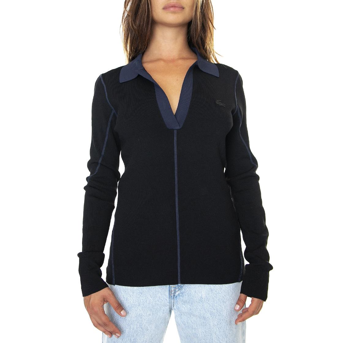 DY4 - Polo Donna Nera AF1182-DY4  LACOSTE 