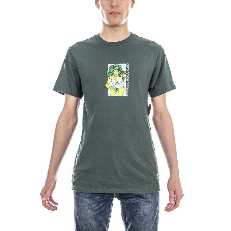 MN VANS X MARVEL SHE-HULK TEE DARKEST SPRUCE VA3HRWYDX  VANS 
