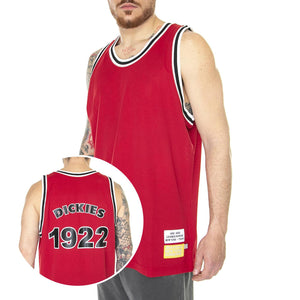 NYS Basketball Jersey English Red - Canotta Uomo Rossa DK0A4Y45ER01  DICKIES 