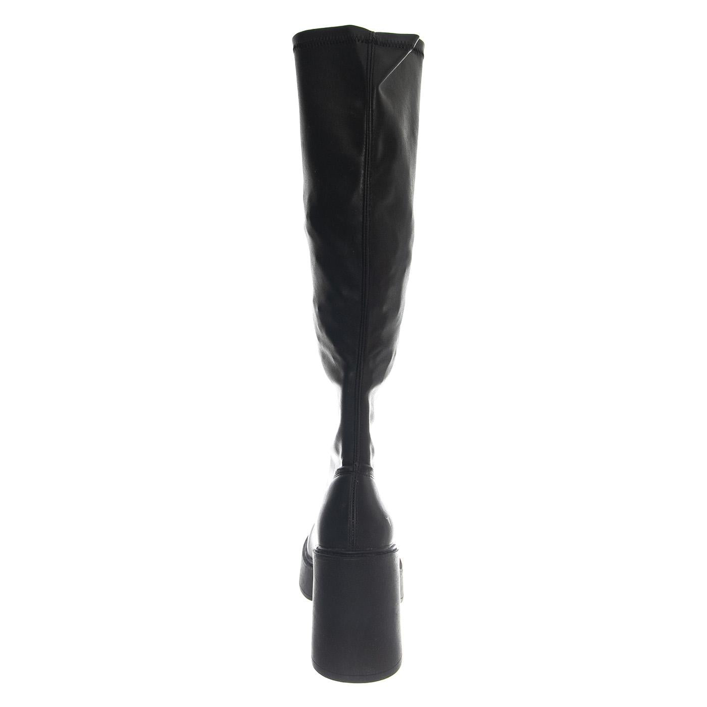 GOODBYE BLACK DRESS STRETCH PU - Stivali Alti Donna Neri WSSGOODBYE-BLK . WINDSOR SMITH 