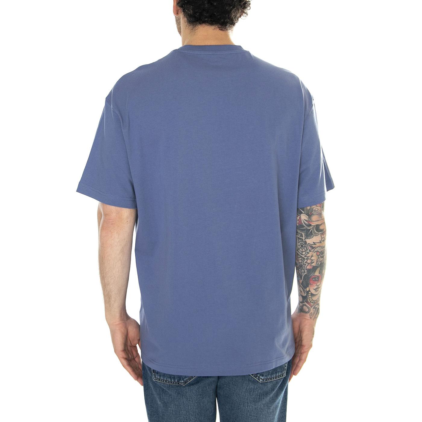Plain Loose Tee Surf Blue - Maglietta Girocollo Uomo Blu 112350758  LEE 