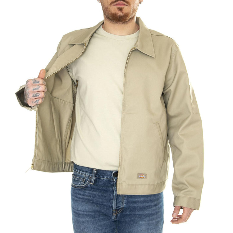 Unlined Eisenhower Jacket Rec Khaki - Giacca Uomo Beige DK0A4Y6UKHK1  DICKIES 