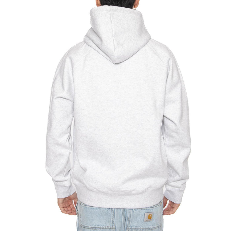 Hooded Chase Sweat Ash Heather / Grey - Felpa Uomo Grigia I033661-00J . CARHARTT WIP 