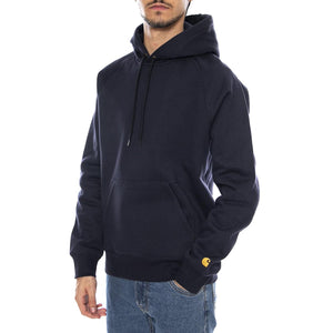 Hooded Chase Sweat Dark Navy / Gold - Felpa con Cappuccio Uomo Blu I033661.00HXX . CARHARTT WIP 