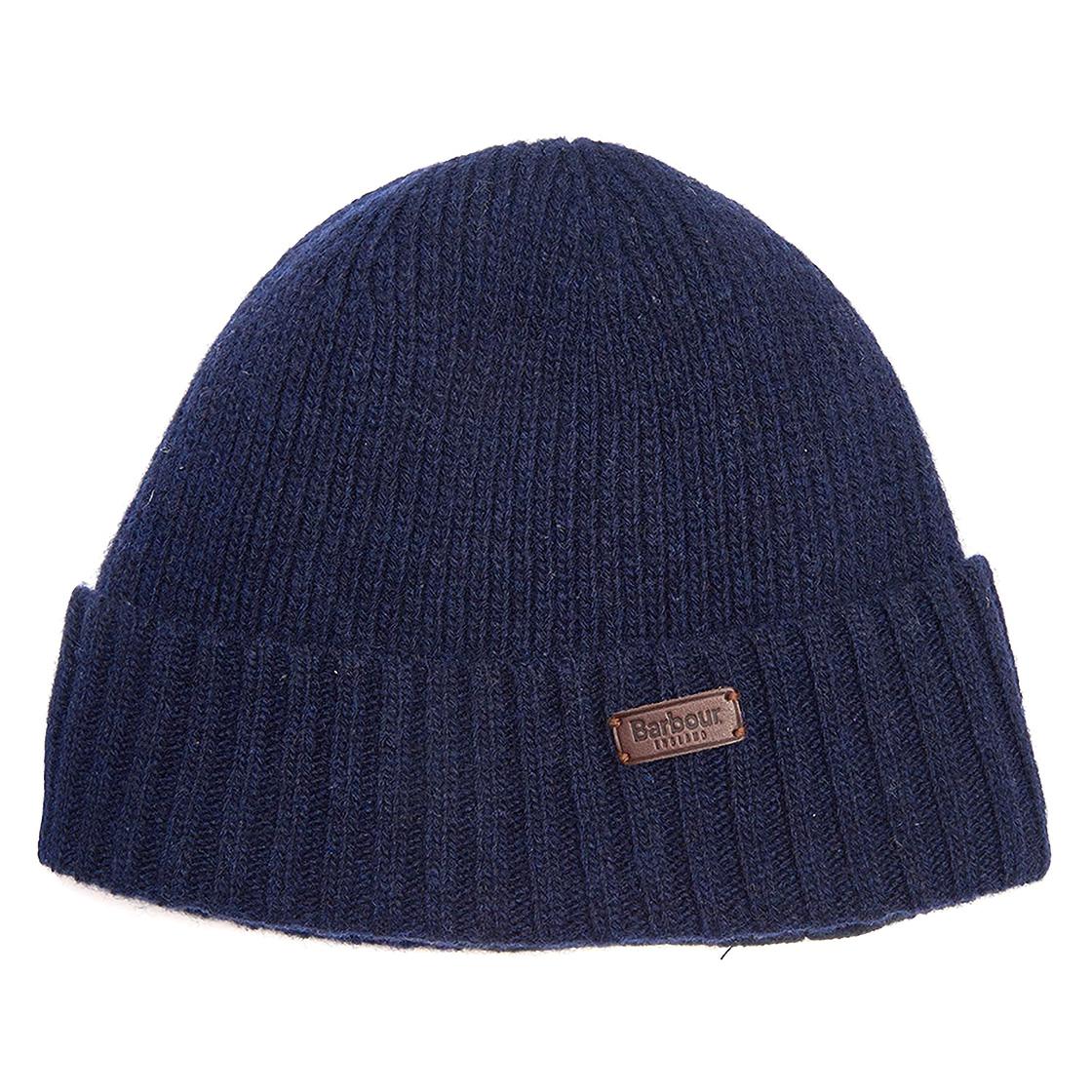 Carlton Beanie Navy - Cappellino a Cuffia Blu Scuro FW22-MHA0449-NY31 . BARBOUR 