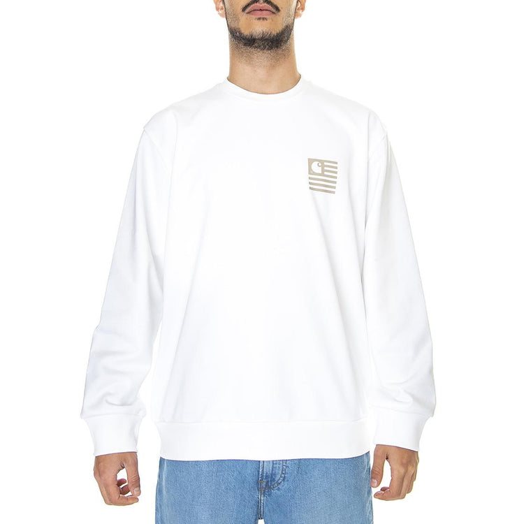 Medley State Sweat White S I030089-02XX  CARHARTT WIP 