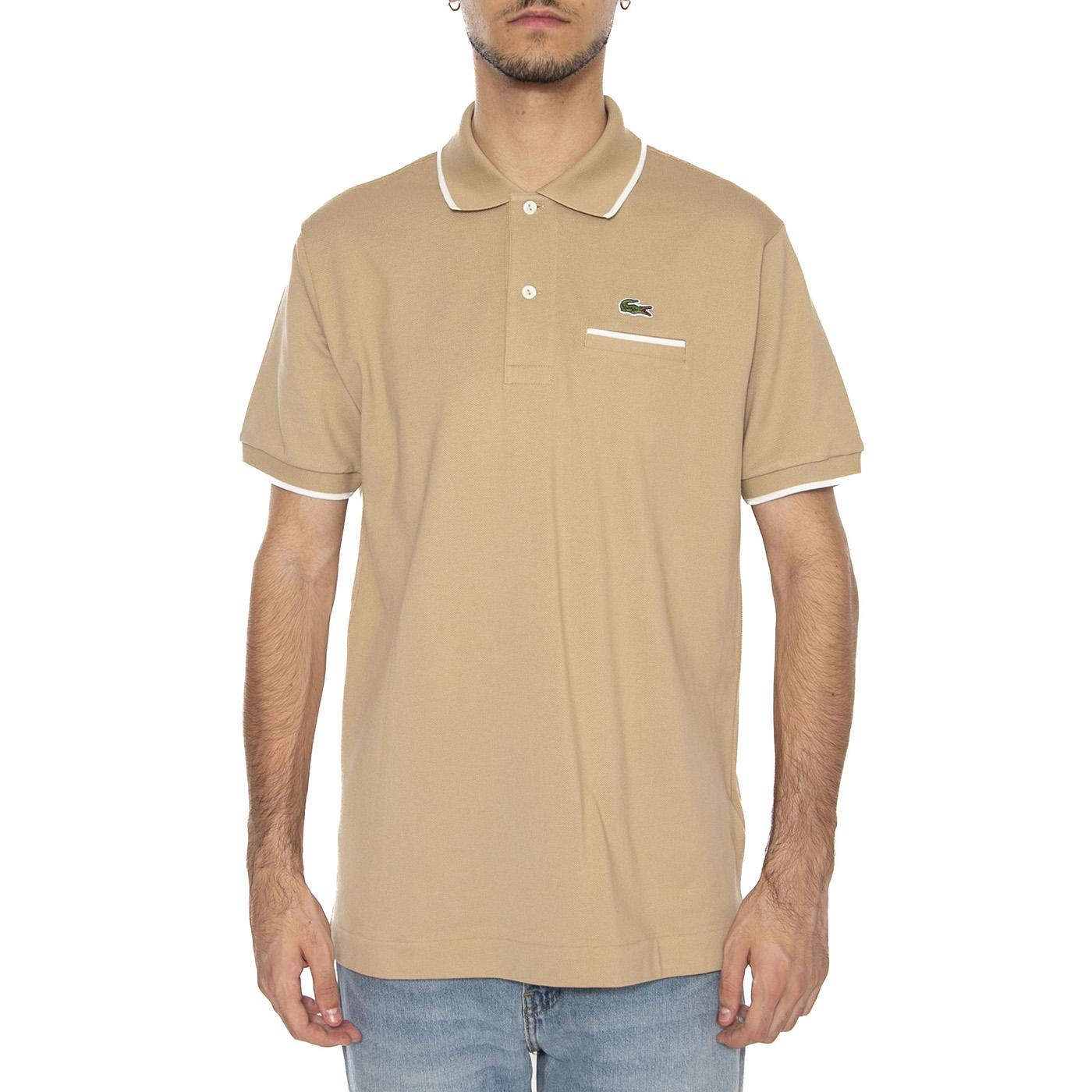 Maglietta M/C 7PT Beige - Polo Shirt Uomo Beige PH9838-7PT . LACOSTE 