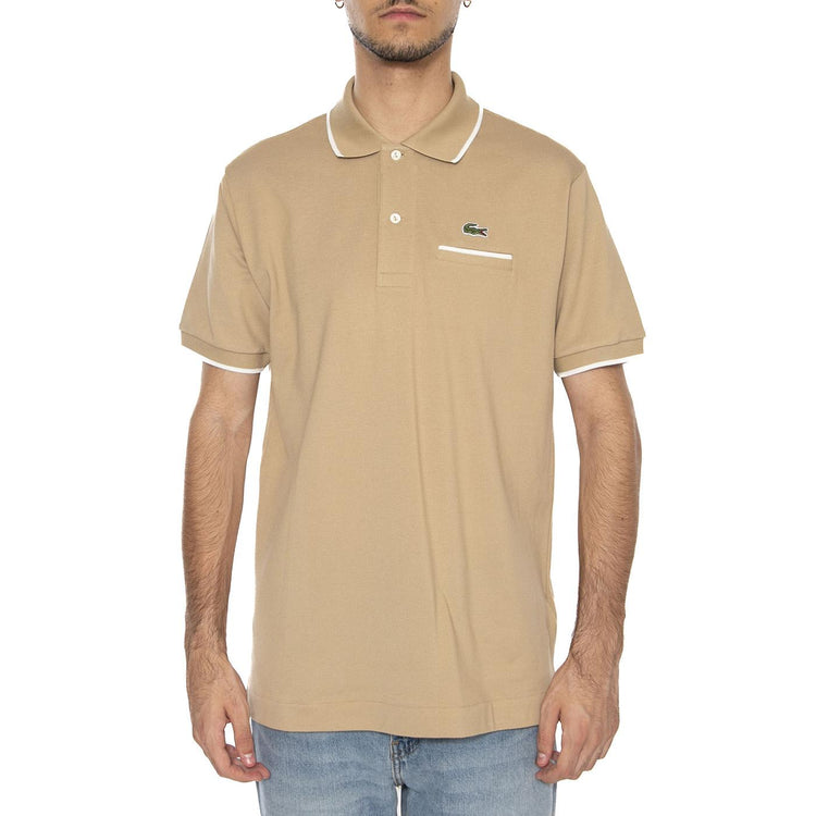 Maglietta M/C 7PT Beige - Polo Shirt Uomo Beige PH9838-7PT . LACOSTE 